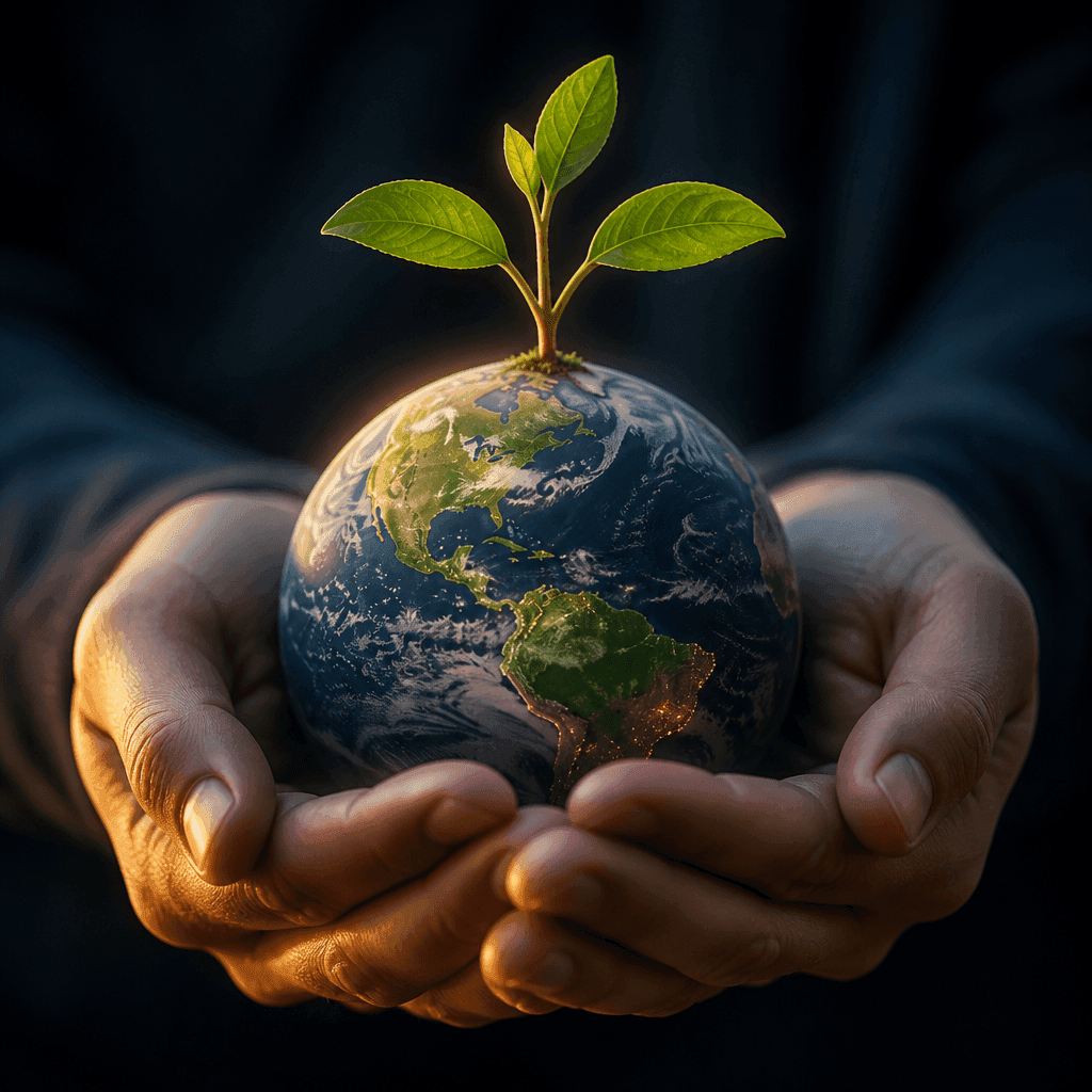 Seedling growing from the Earth